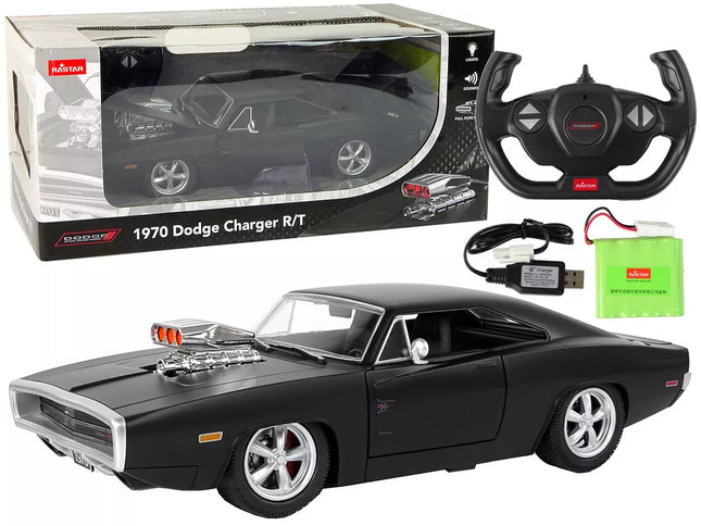 Automobilis R/C Dodge Charger 1:16 Rastar Juodas