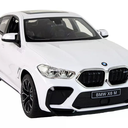 Automobilis R/C Bmw X6 M 1:14 Rastar Baltas