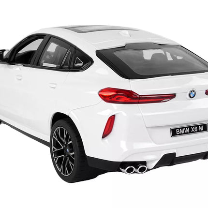 Automobilis R/C Bmw X6 M 1:14 Rastar Baltas