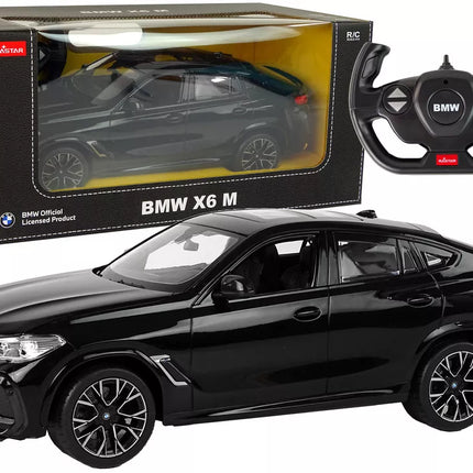 Radijo bangomis valdomas automobilis BMW X6 M 1:14 Rastar, juodas