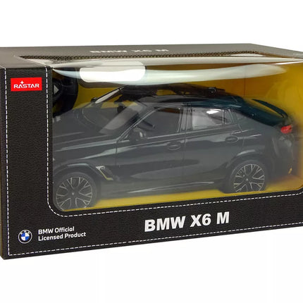 Radijo bangomis valdomas automobilis BMW X6 M 1:14 Rastar, juodas