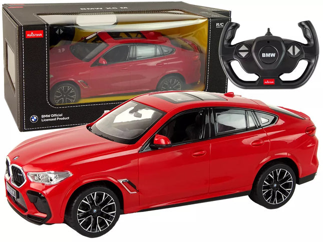 Automobilis R/C Bmw X6 M 1:14 Rastar Raudonas