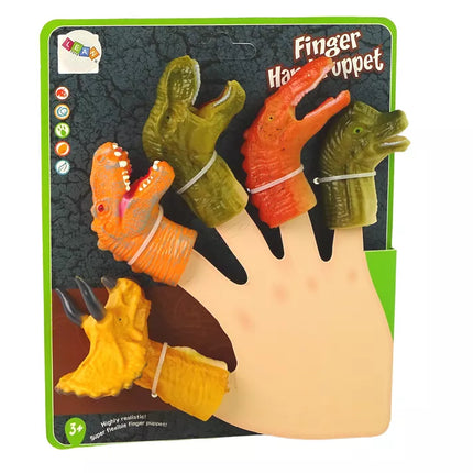 Pirštų lėlytės Dinozaurai Gyvūnai 5 vnt.