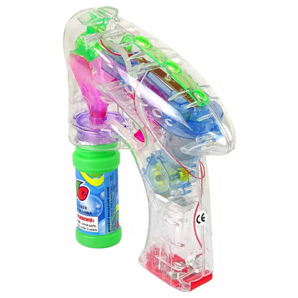 Spalvingas muilo burbulų pistoletas