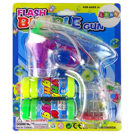 Spalvingas muilo burbulų pistoletas