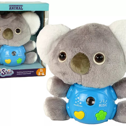 Koala-projektorius, interaktyvus žaislas, pilkas