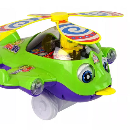 Lėktuvo stūmikas varpelis lazda pilotas žalias