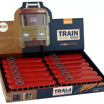 Traukinių frikcinės pavaros garsai, metalinis, raudonas