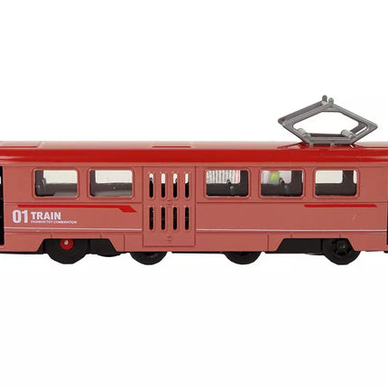 Traukinių frikcinės pavaros garsai, metalinis, raudonas