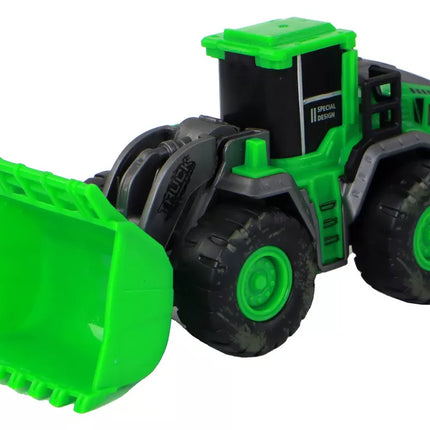 Ūkio transporto priemonių rinkinys, žali traktoriai, 4 vnt.