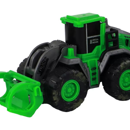 Ūkio transporto priemonių rinkinys, žali traktoriai, 4 vnt.