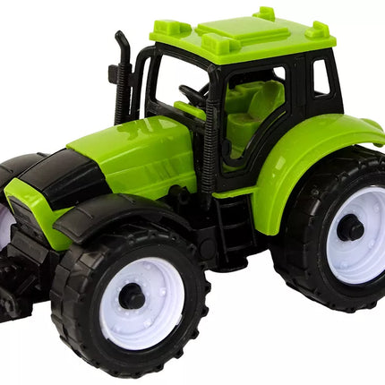 Žemės ūkio traktorių rinkinys, ūkis, 4 spalvingi vienetai