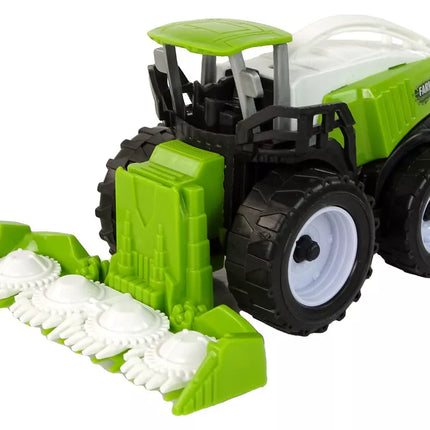 Ūkio transporto priemonių rinkinys, žali traktoriai, 4 vnt.