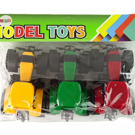 Žemės ūkio traktorių rinkinys, ūkis, 3 spalvoti vienetai