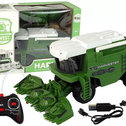 Nuotoliniu būdu valdomas žemės ūkio kombainas R/C Šviesos Žalias