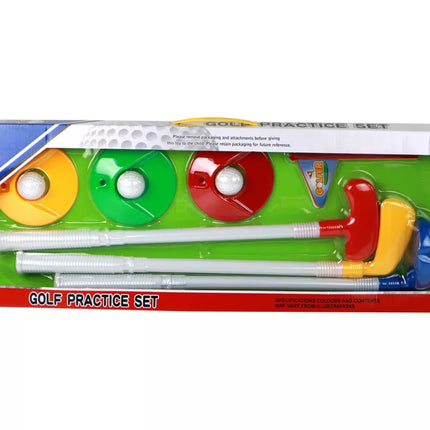 Mini golfo rinkinys vaikams, lazdelės, 12 dalių.