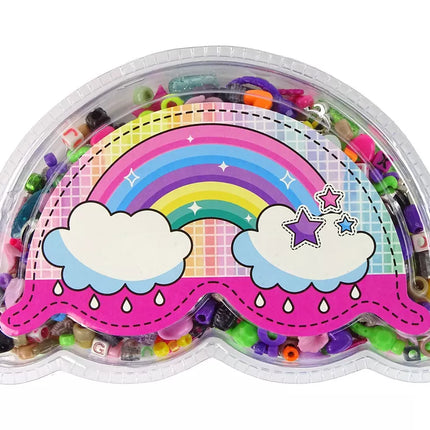 Spalvotų karoliukų rinkinys "Pasidaryk pats" papuošalams