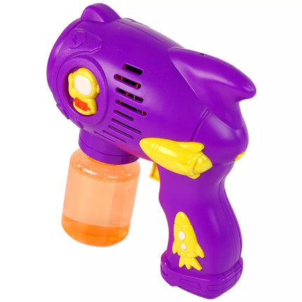 Violetinė muilo burbulų mašina