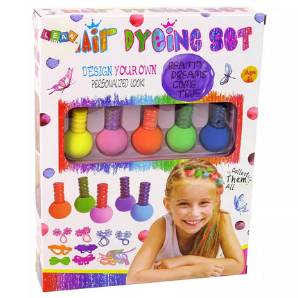 Plaukų dažymo rinkinys vaikams, 5 dažai, trintukai