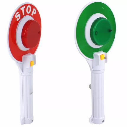 Policijos "Lollipop" vaikams, dvipusis "Stop" ženklas