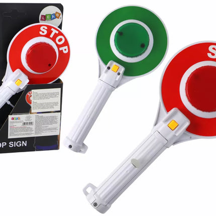 Policijos "Lollipop" vaikams, dvipusis "Stop" ženklas