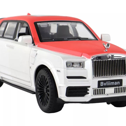 Automobilis R/C 1:20 baltas ir raudonas, piloto automobilis