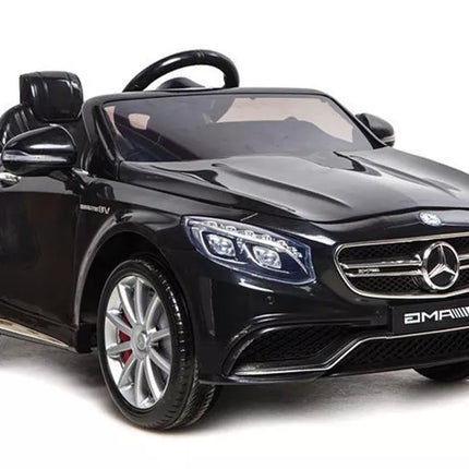 Elektromobilis Mercedes S63 AMG, dažytas juodai