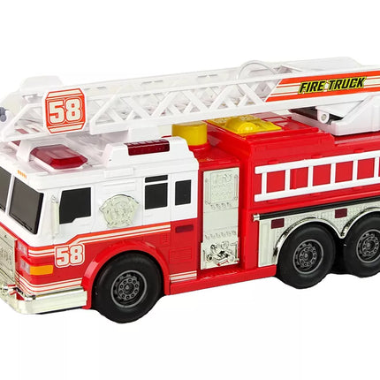 Gaisrinė mašina gaisrininkų brigados garsai šviesos raudona