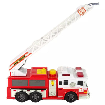 Gaisrinė mašina gaisrininkų brigados garsai šviesos raudona