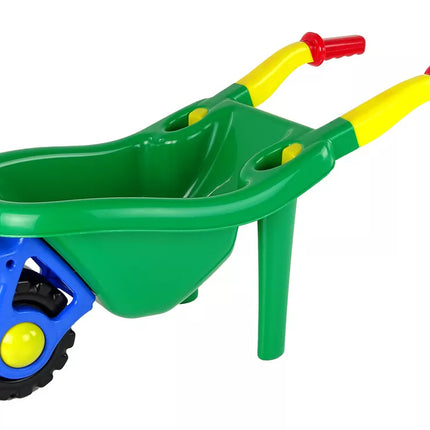 Didelis spalvotas sodo vežimėlis žalias