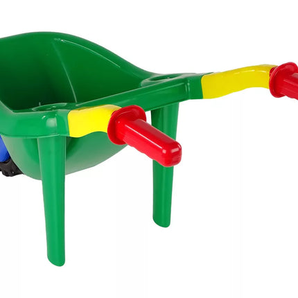 Didelis spalvotas sodo vežimėlis žalias