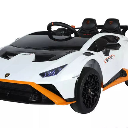 Baltas Lamborghini STO DRIFT elektromobilis