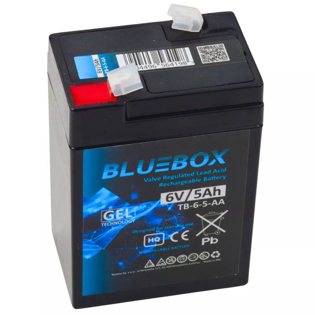 BLUEBOX VRLA AGM 6V 5Ah Gelio akumuliatorius automobiliams