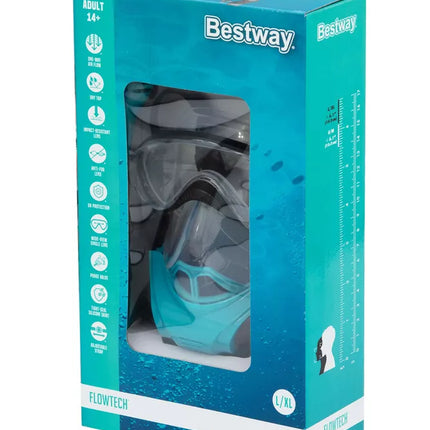 Bestway 24058 viso pilną dengiantis nardymo kaukė. L/XL