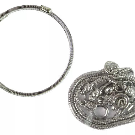 Apyrankių, grandinėlių ir spalvotų papuošalų karoliukų rinkinys