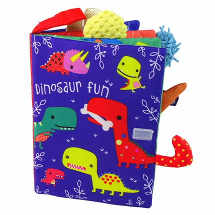 Minkšta knygelė „Spalvingi dinozaurai“