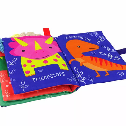 Minkšta knygelė „Spalvingi dinozaurai“