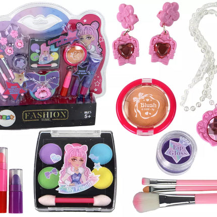 Grožio rinkinys Kosmetika Makiažas Papuošalai 18 vnt.