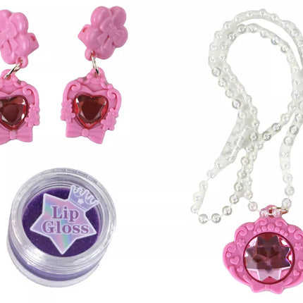 Grožio rinkinys Kosmetika Makiažas Papuošalai 18 vnt.