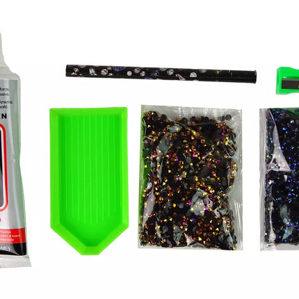 Kūrybinis vienaragio rinkinys "Pasidaryk pats" Deimantai Kristalai Ruda