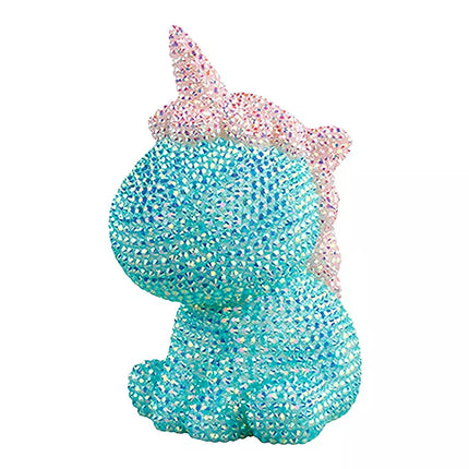 Kūrybinis vienaragio rinkinys „Pasidaryk pats“ Deimantai Kristalai Mėlyna