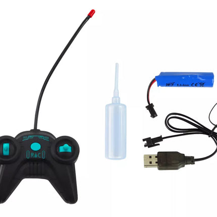 Juodas policijos nuotolinio valdymo sportinis automobilis