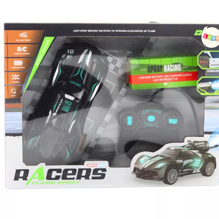 Juodas policijos nuotolinio valdymo sportinis automobilis