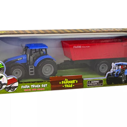 Traktorius su priekaba Žemės ūkio transporto priemonė Ūkis Mėlyna