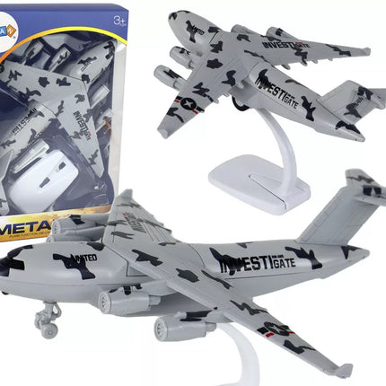 Karinė pilka kamufliažinė UNITED lėktuvo figūrėlė HW-605