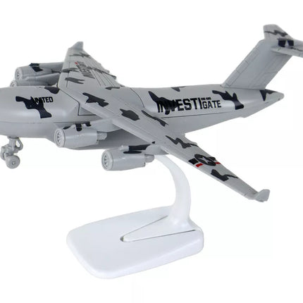 Karinė pilka kamufliažinė UNITED lėktuvo figūrėlė HW-605
