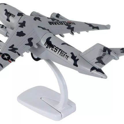Karinė pilka kamufliažinė UNITED lėktuvo figūrėlė HW-605
