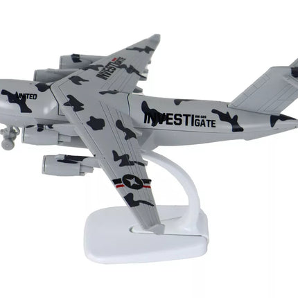 Karinė pilka kamufliažinė UNITED lėktuvo figūrėlė HW-605