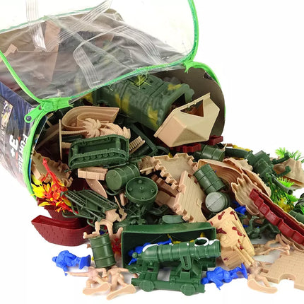 Karinis rinkinys, kariniai figūrėlės, ginklai, transporto priemonės, 200 vienetų