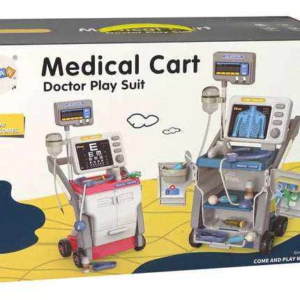 Mažojo gydytojo stetoskopo rinkinys, šviesiai rožinis